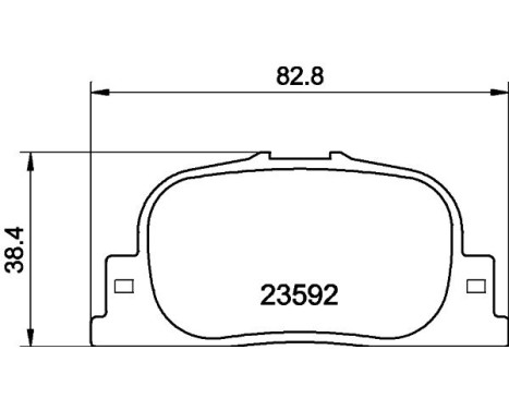 Bromsbeläggssats, skivbroms 8DB 355 010-001 Hella, bild 4
