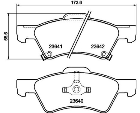 Bromsbeläggssats, skivbroms 8DB 355 010-061 Hella, bild 4