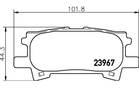 Bromsbeläggssats, skivbroms 8DB 355 010-621 Hella, bild 7