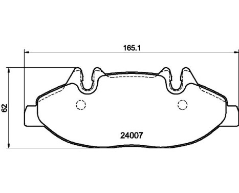 Bromsbeläggssats, skivbroms 8DB 355 010-651 Hella, bild 4