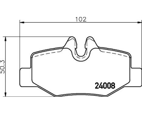 Bromsbeläggssats, skivbroms 8DB 355 010-661 Hella, bild 4