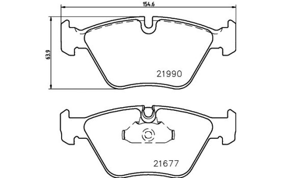 Bromsbeläggssats, skivbroms 8DB 355 010-711 Hella, bild 4