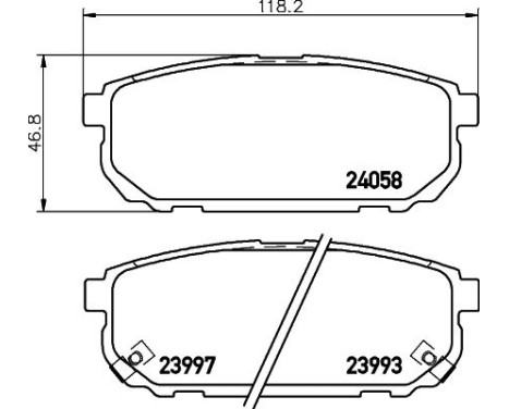 Bromsbeläggssats, skivbroms 8DB 355 010-871 Hella, bild 7