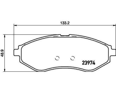 Bromsbeläggssats, skivbroms 8DB 355 011-251 Hella, bild 4