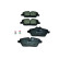Bromsbeläggssats, skivbroms 8DB 355 011-261 Hella