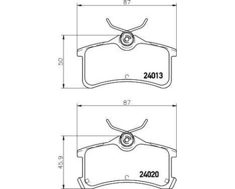 Bromsbeläggssats, skivbroms 8DB 355 011-511 Hella, bild 4