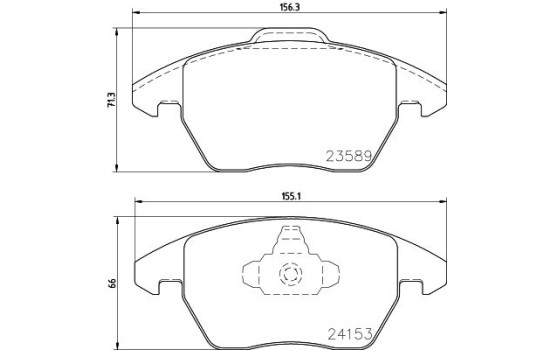 Bromsbeläggssats, skivbroms 8DB 355 011-811 Hella, bild 4
