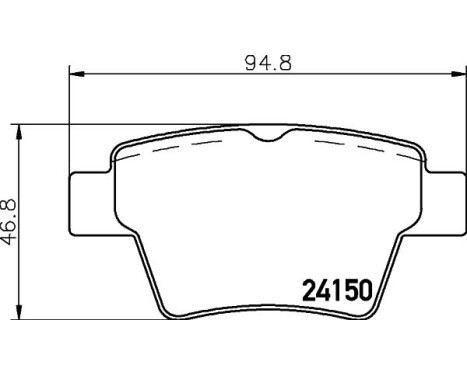 Bromsbeläggssats, skivbroms 8DB 355 011-821 Hella, bild 8