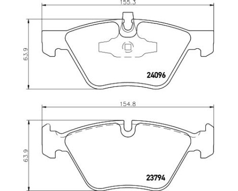 Bromsbeläggssats, skivbroms 8DB 355 011-941 Hella, bild 4
