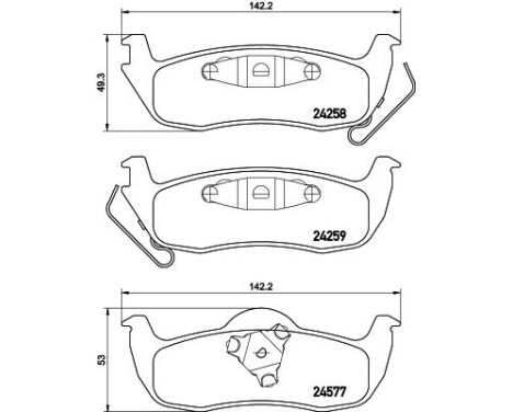 Bromsbeläggssats, skivbroms 8DB 355 012-181 Hella, bild 4