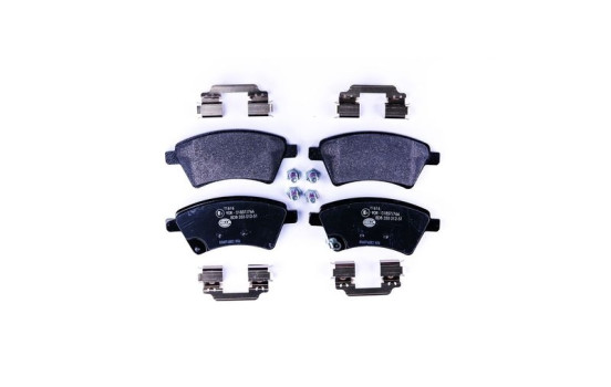 Bromsbeläggssats, skivbroms 8DB 355 012-511 Hella