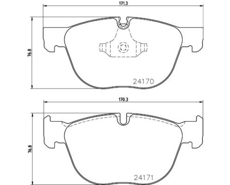 Bromsbeläggssats, skivbroms 8DB 355 012-541 Hella, bild 4