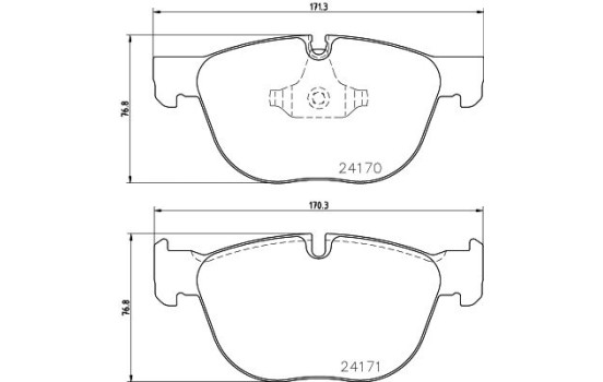 Bromsbeläggssats, skivbroms 8DB 355 012-541 Hella, bild 4