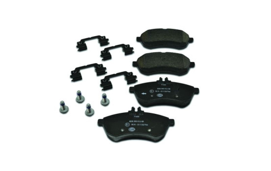 Bromsbeläggssats, skivbroms 8DB 355 012-581 Hella