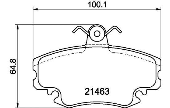 Bromsbeläggssats, skivbroms 8DB 355 012-671 Hella, bild 4