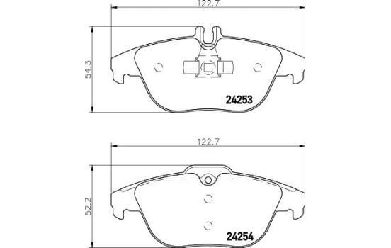 Bromsbeläggssats, skivbroms 8DB 355 012-741 Hella, bild 4