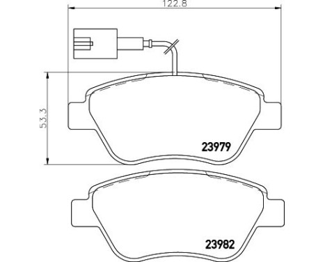 Bromsbeläggssats, skivbroms 8DB 355 012-841 Hella, bild 4