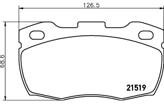 Bromsbeläggssats, skivbroms 8DB 355 012-871 Hella, bild 4