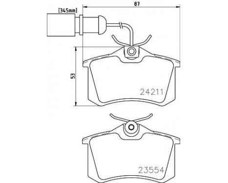 Bromsbeläggssats, skivbroms 8DB 355 013-131 Hella Pagid GmbH