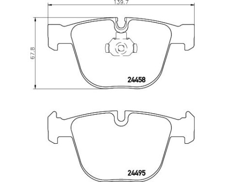 Bromsbeläggssats, skivbroms 8DB 355 013-171 Hella, bild 4