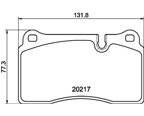 Bromsbeläggssats, skivbroms 8DB 355 013-201 Hella, bild 4