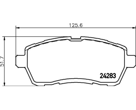 Bromsbeläggssats, skivbroms 8DB 355 013-211 Hella, bild 4