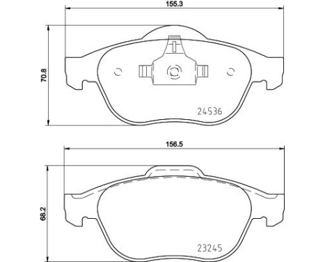 Bromsbeläggssats, skivbroms 8DB 355 013-241 Hella, bild 4