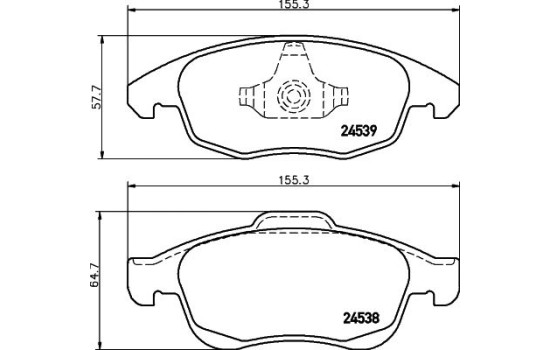 Bromsbeläggssats, skivbroms 8DB 355 013-341 Hella, bild 4