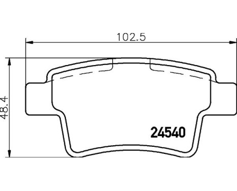 Bromsbeläggssats, skivbroms 8DB 355 013-361 Hella, bild 7