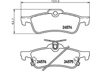 Bromsbeläggssats, skivbroms 8DB 355 013-461 Hella