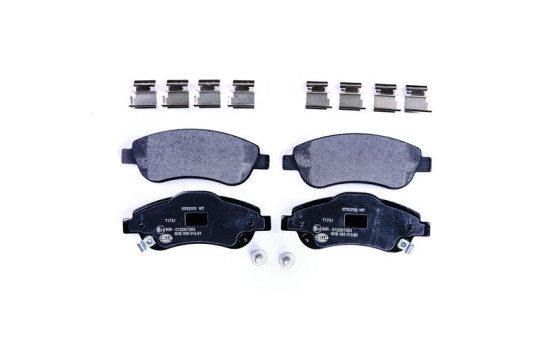 Bromsbeläggssats, skivbroms 8DB 355 013-611 Hella