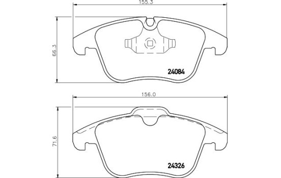 Bromsbeläggssats, skivbroms 8DB 355 013-621 Hella, bild 4