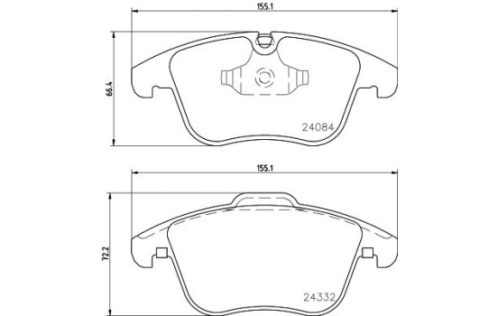 Bromsbeläggssats, skivbroms 8DB 355 013-731 Hella, bild 4