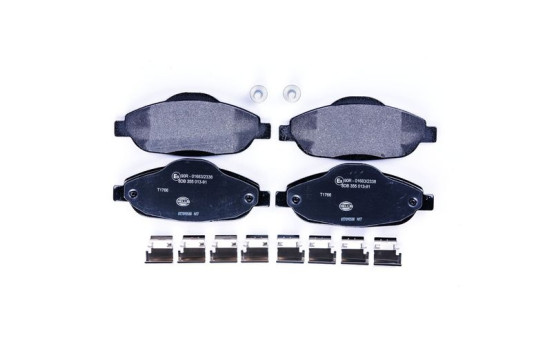 Bromsbeläggssats, skivbroms 8DB 355 013-911 Hella