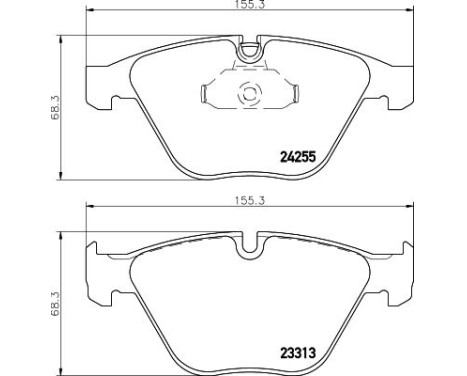 Bromsbeläggssats, skivbroms 8DB 355 013-931 Hella, bild 4