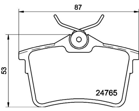 Bromsbeläggssats, skivbroms 8DB 355 014-081 Hella, bild 4