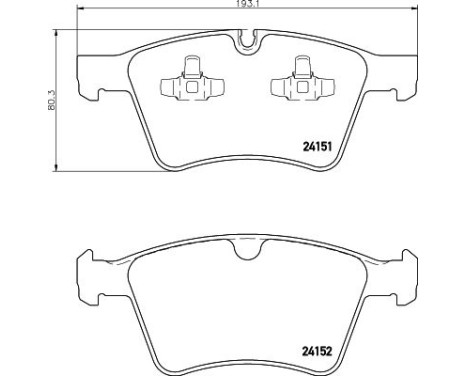 Bromsbeläggssats, skivbroms 8DB 355 014-191 Hella, bild 4