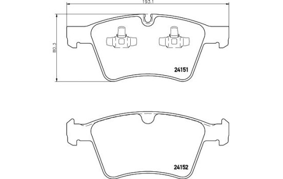 Bromsbeläggssats, skivbroms 8DB 355 014-191 Hella, bild 4