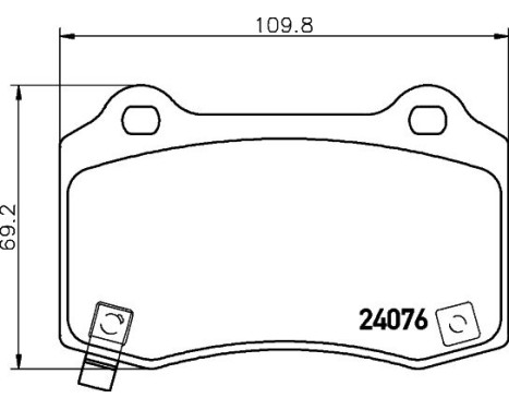 Bromsbeläggssats, skivbroms 8DB 355 014-211 Hella, bild 4