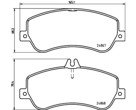 Bromsbeläggssats, skivbroms 8DB 355 014-221 Hella, bild 4