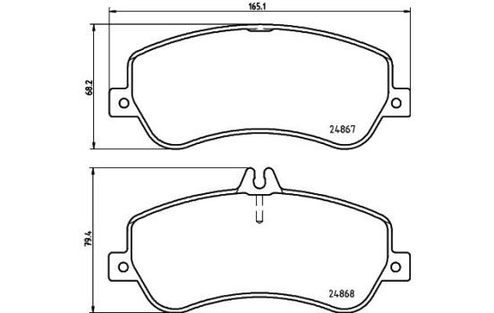 Bromsbeläggssats, skivbroms 8DB 355 014-221 Hella, bild 4