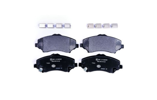 Bromsbeläggssats, skivbroms 8DB 355 014-321 Hella
