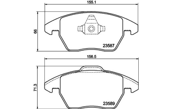 Bromsbeläggssats, skivbroms 8DB 355 014-511 Hella, bild 4