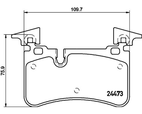 Bromsbeläggssats, skivbroms 8DB 355 014-811 Hella, bild 4