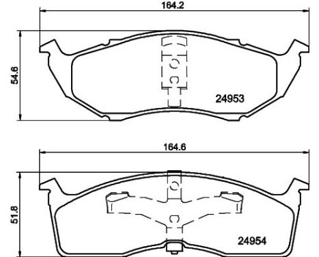 Bromsbeläggssats, skivbroms 8DB 355 014-971 Hella, bild 7