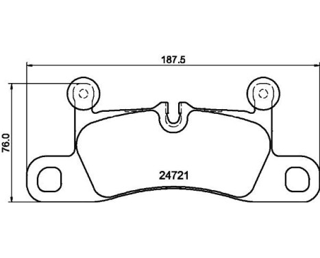 Bromsbeläggssats, skivbroms 8DB 355 015-101 Hella, bild 4