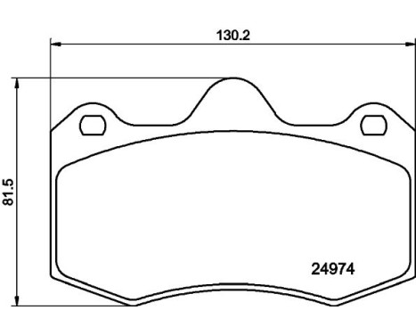 Bromsbeläggssats, skivbroms 8DB 355 015-111 Hella, bild 4