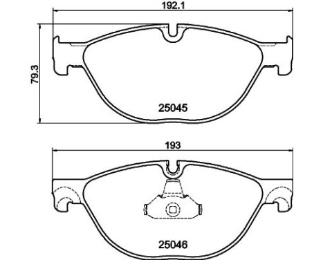 Bromsbeläggssats, skivbroms 8DB 355 015-251 Hella, bild 4