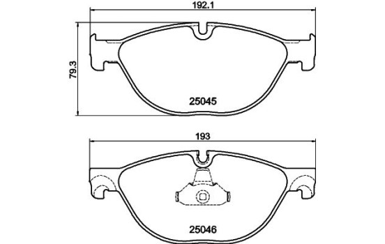 Bromsbeläggssats, skivbroms 8DB 355 015-251 Hella, bild 4