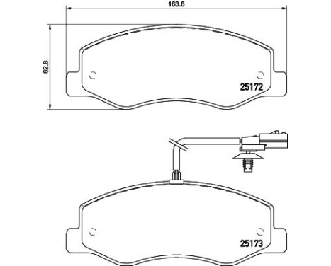 Bromsbeläggssats, skivbroms 8DB 355 015-311 Hella, bild 7